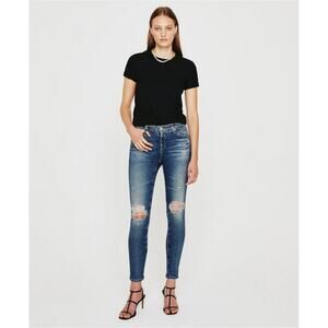AG Adriano Goldschmidt The Legging Super Skinny Ankle, Distressed Jeans